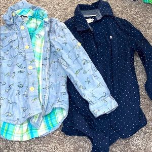 Two long sleeved shirts